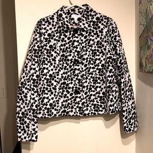 Charter Club black and white jacket size L